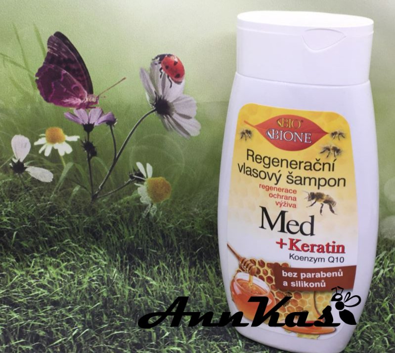 Regenerační vlasový šampon med + kreatin + Q10