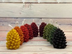 Svíčka ze včelího vosku šiška