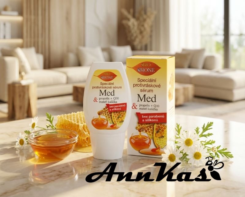 Speciální protivráskové sérum med + Q10