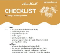 CHECKLIST -  Rány a drobná poranění