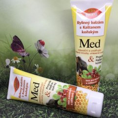 Bylinný balzám s Kaštanem koňským med + Q10