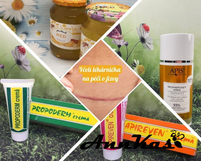 Včelí lékárnička na péči o jizvy