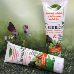 Bylinný balzám s Kaštanem koňským Q10 + Cannabis