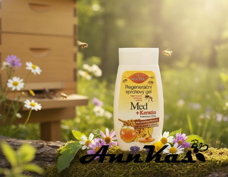 Regenerační sprchový gel med + Q10
