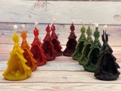 Svíčka ze včelího vosku stromeček Betlém