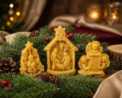 Sada ozdob ze včelího vosku do Betléma