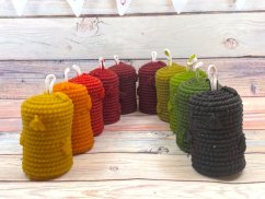 Svíčka ze včelího vosku slaměný úl