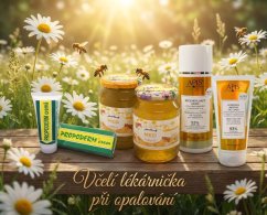 Včelí lékárnička při opalování