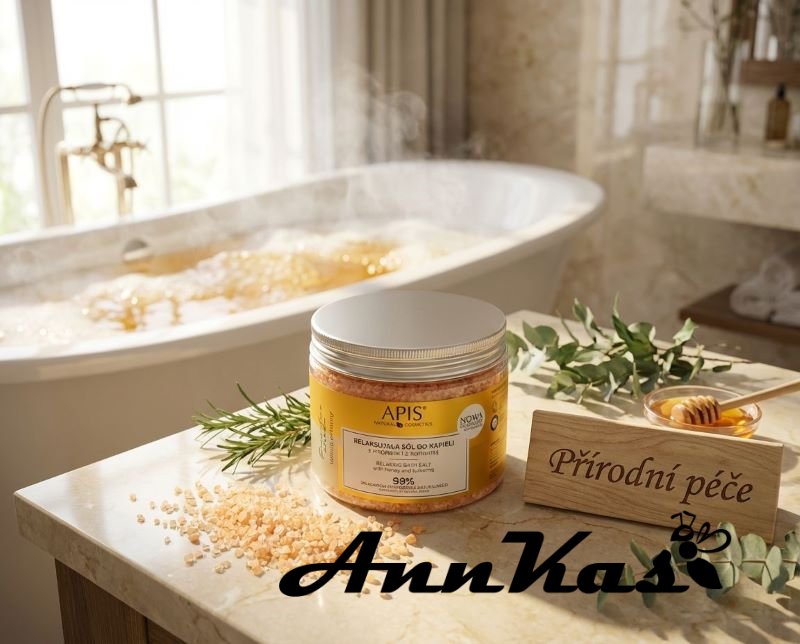 Koupelová sůl s medem a kurkumou