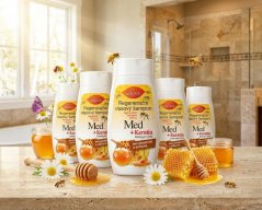 Regenerační vlasový šampon med + kreatin + Q10