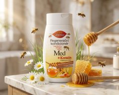 Regenerační kondicionér med, keratin + Q10