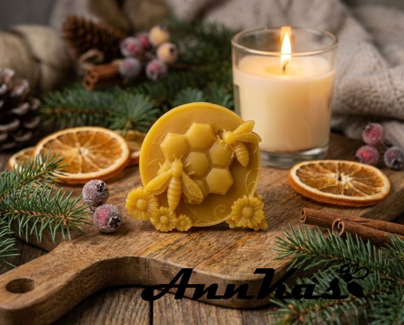 Ozdoba ze včelího vosku plást včely