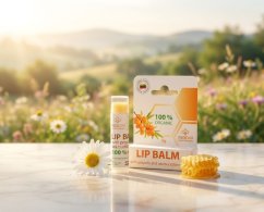 Balzám na rty s výtažkem propolisu, rakytníkovým olejem a kakaovým máslem