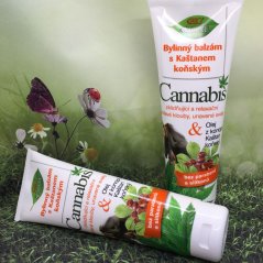 Bylinný balzám s Kaštanem koňským Q10 + Cannabis