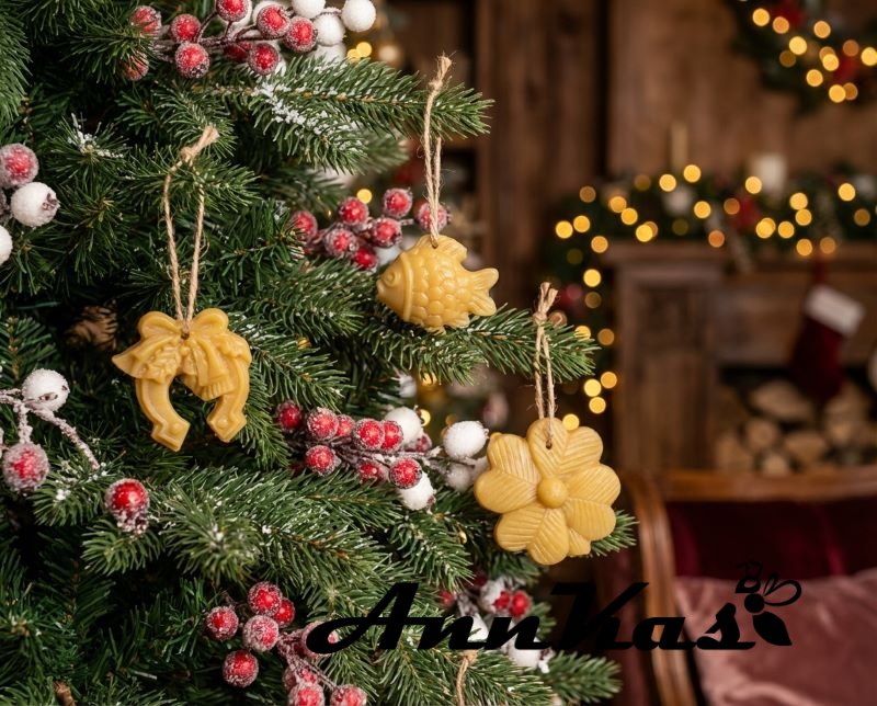 Sada ozdob ze včelího vosku pro štěstí