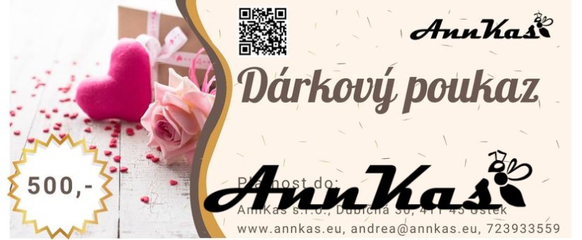 Dárkový poukaz Valentýn (z lásky) - Dárkový poukaz: 1.000,-