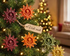 Ozdoba ze včelího vosku anděl slunce