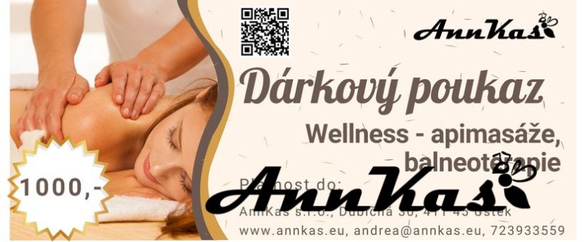 Dárkový poukaz wellness - Dárkový poukaz: 1.500,-