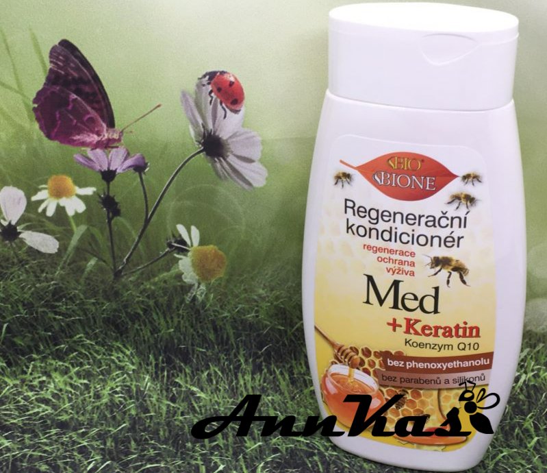Regenerační kondicionér med, keratin + Q10
