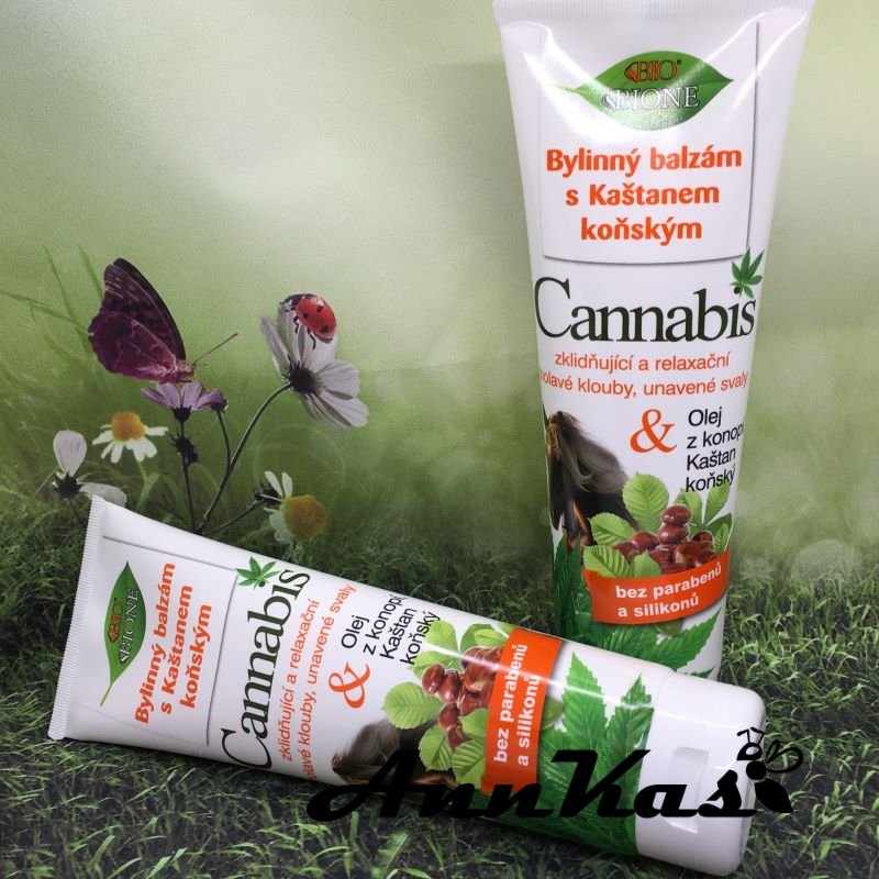 Bylinný balzám s Kaštanem koňským Q10 + Cannabis