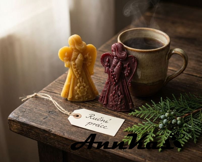 Ozdoba ze včelího vosku panenka velká